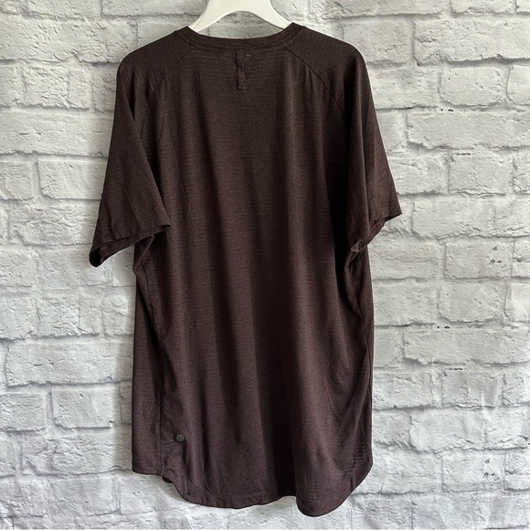PREOWNED LULULEMON BROWN SHORT SLEEVE ATHLETIC TSHIRT MENS XL - Picture 4 of 6
